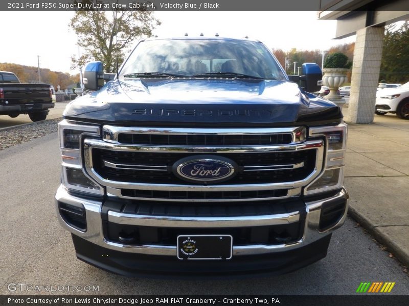 Velocity Blue / Black 2021 Ford F350 Super Duty Lariat Crew Cab 4x4