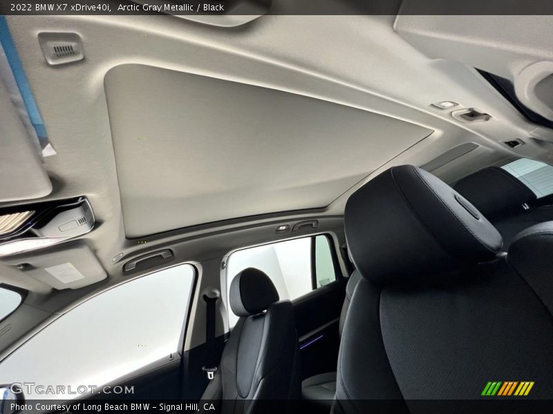 Arctic Gray Metallic / Black 2022 BMW X7 xDrive40i