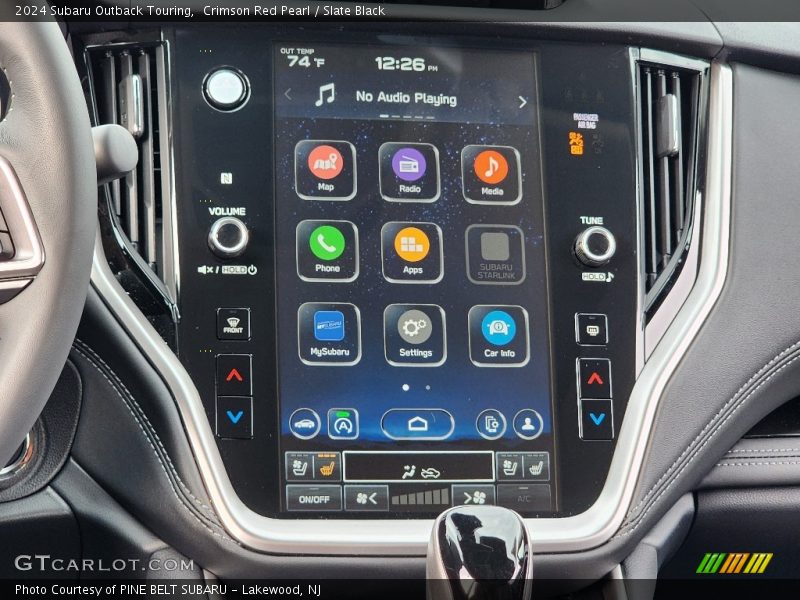 Controls of 2024 Outback Touring