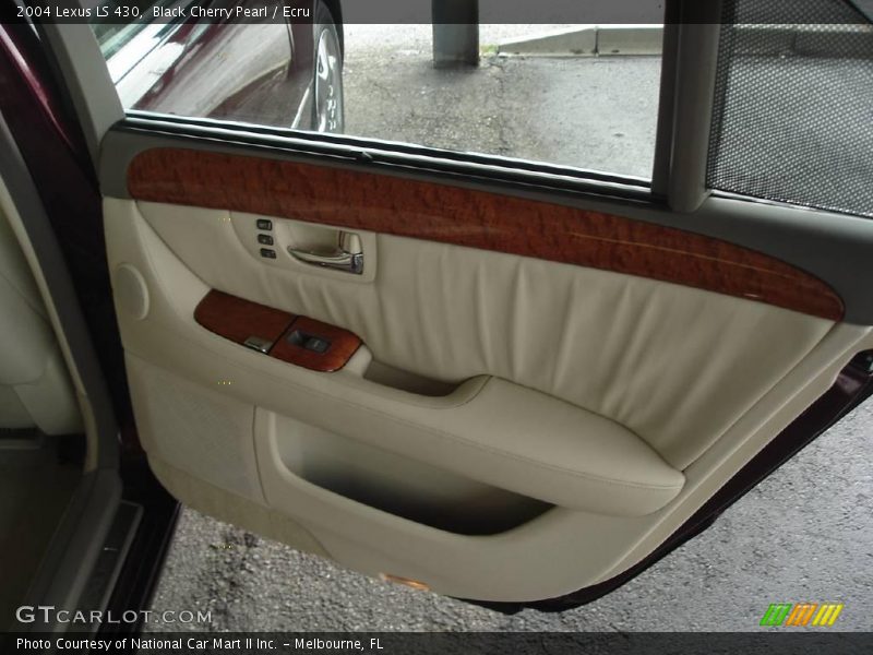 Black Cherry Pearl / Ecru 2004 Lexus LS 430
