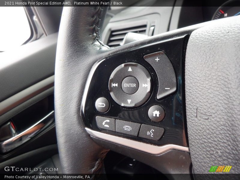 Platinum White Pearl / Black 2021 Honda Pilot Special Edition AWD