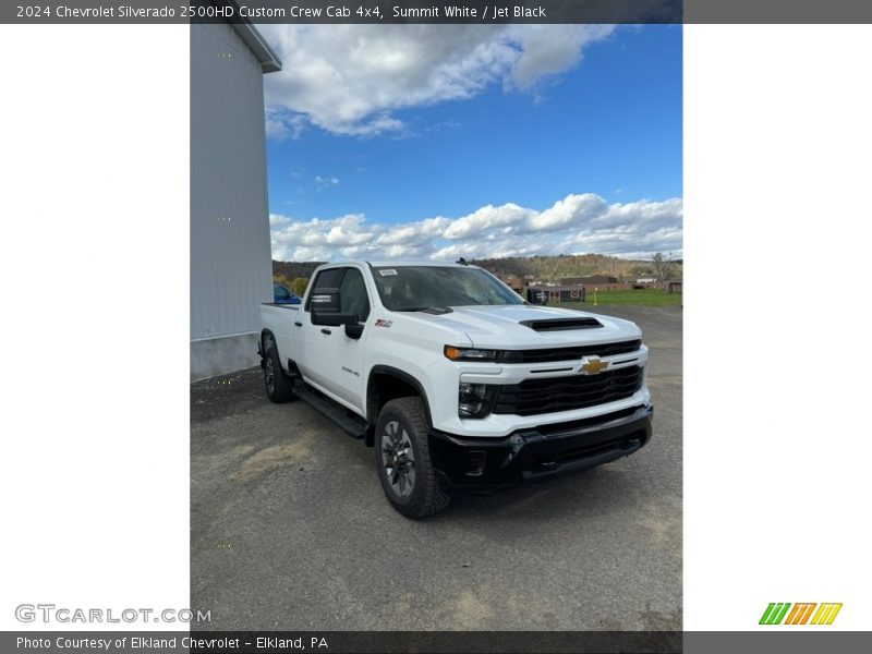Summit White / Jet Black 2024 Chevrolet Silverado 2500HD Custom Crew Cab 4x4