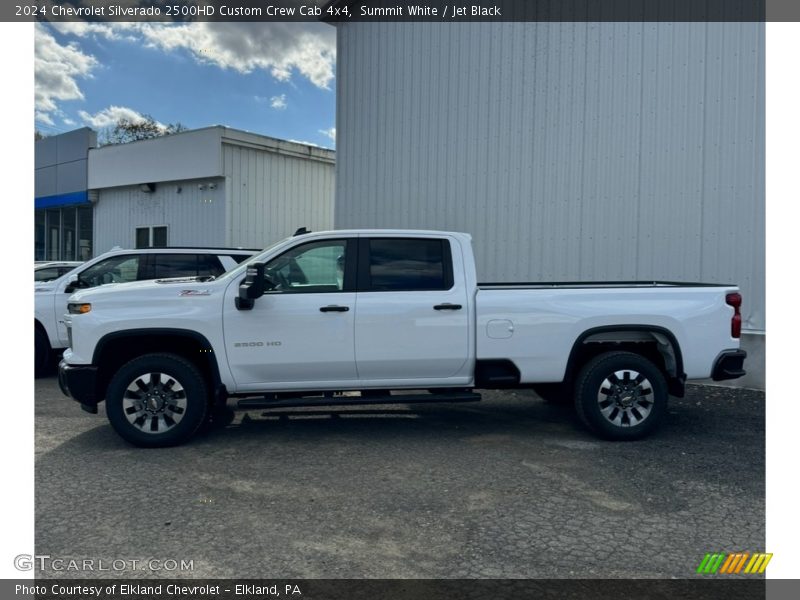 Summit White / Jet Black 2024 Chevrolet Silverado 2500HD Custom Crew Cab 4x4