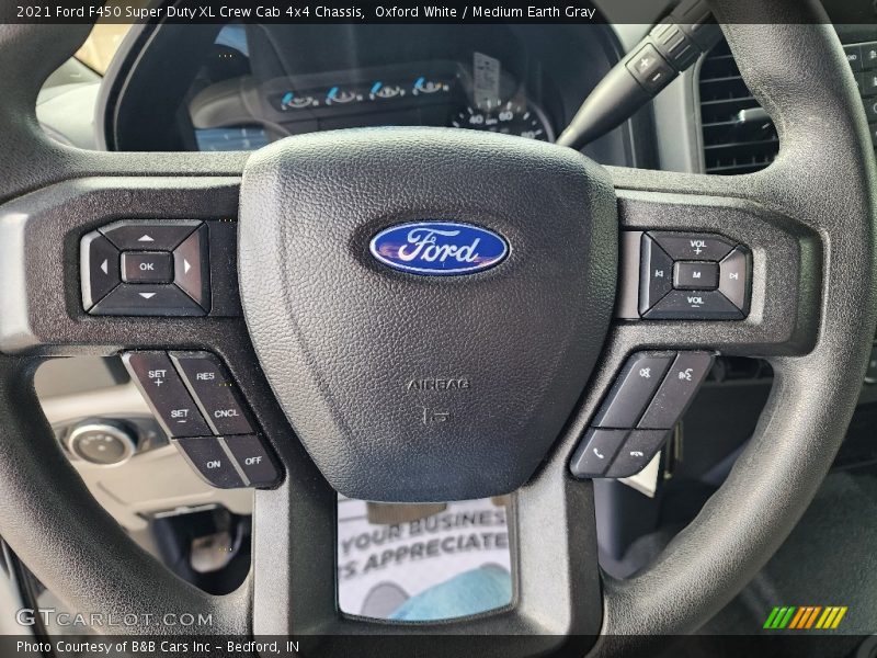  2021 F450 Super Duty XL Crew Cab 4x4 Chassis Steering Wheel
