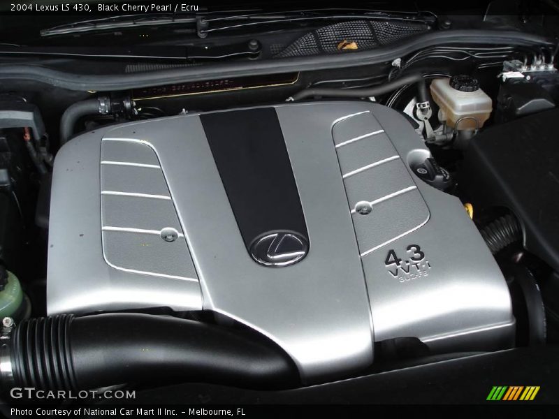 Black Cherry Pearl / Ecru 2004 Lexus LS 430