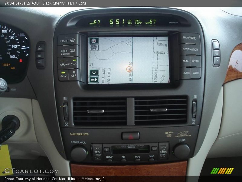 Black Cherry Pearl / Ecru 2004 Lexus LS 430