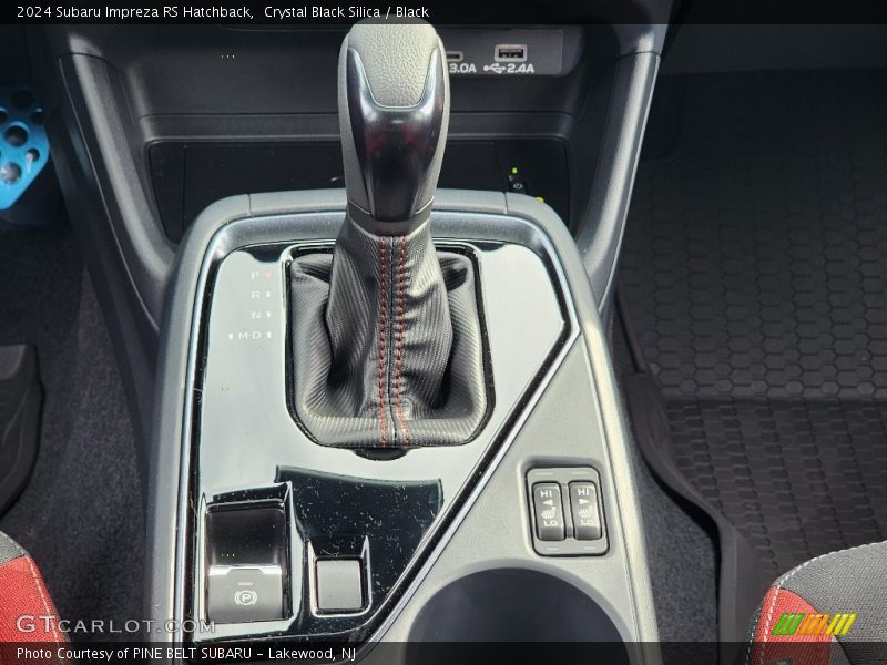  2024 Impreza RS Hatchback Lineartronic CVT Automatic Shifter