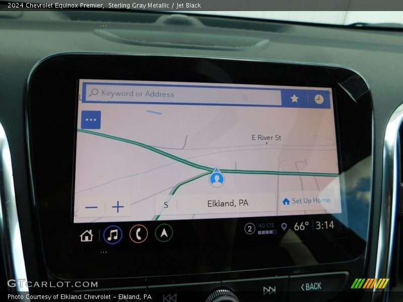 Navigation of 2024 Equinox Premier