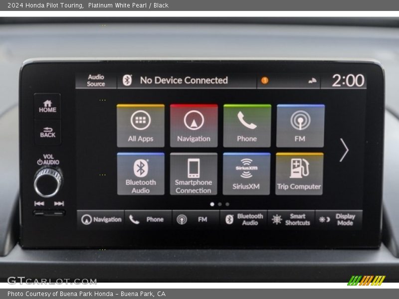 Controls of 2024 Pilot Touring