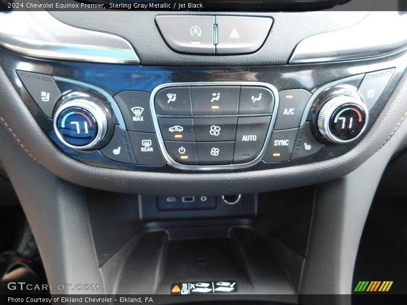 Controls of 2024 Equinox Premier