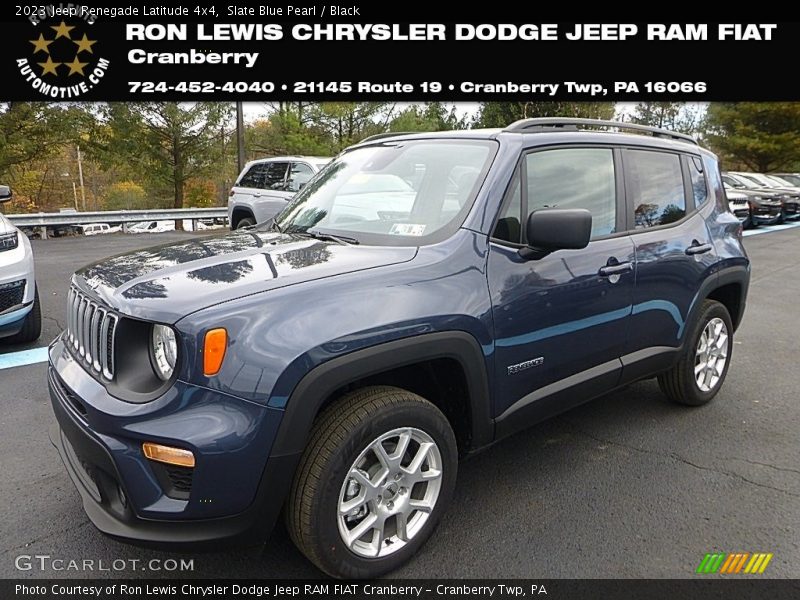 Slate Blue Pearl / Black 2023 Jeep Renegade Latitude 4x4