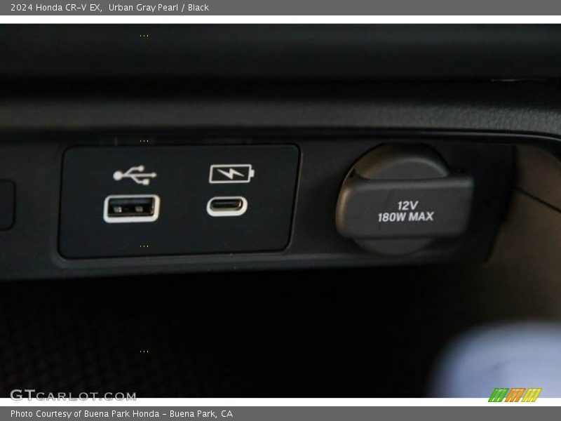 Urban Gray Pearl / Black 2024 Honda CR-V EX