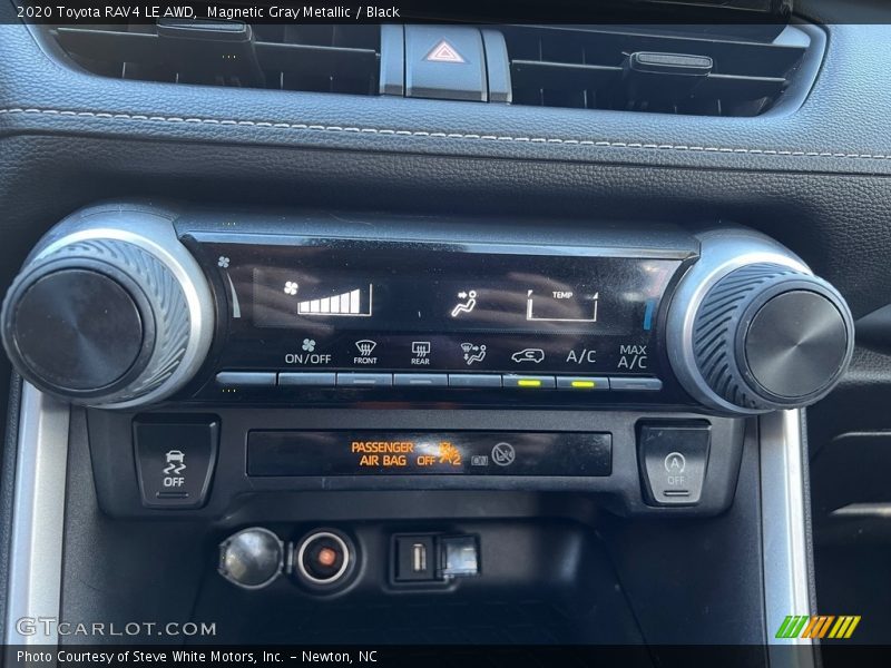 Controls of 2020 RAV4 LE AWD