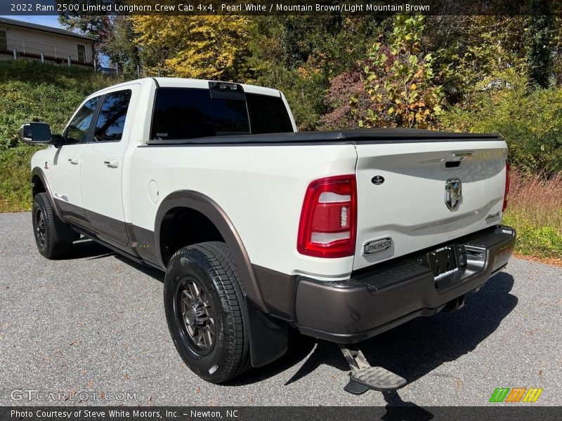 Pearl White / Mountain Brown/Light Mountain Brown 2022 Ram 2500 Limited Longhorn Crew Cab 4x4