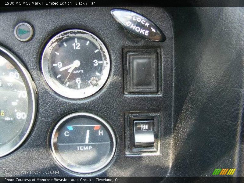 Controls of 1980 MGB Mark III Limited Edition