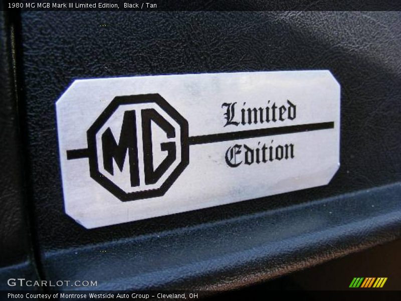 1980 MGB Mark III Limited Edition Logo