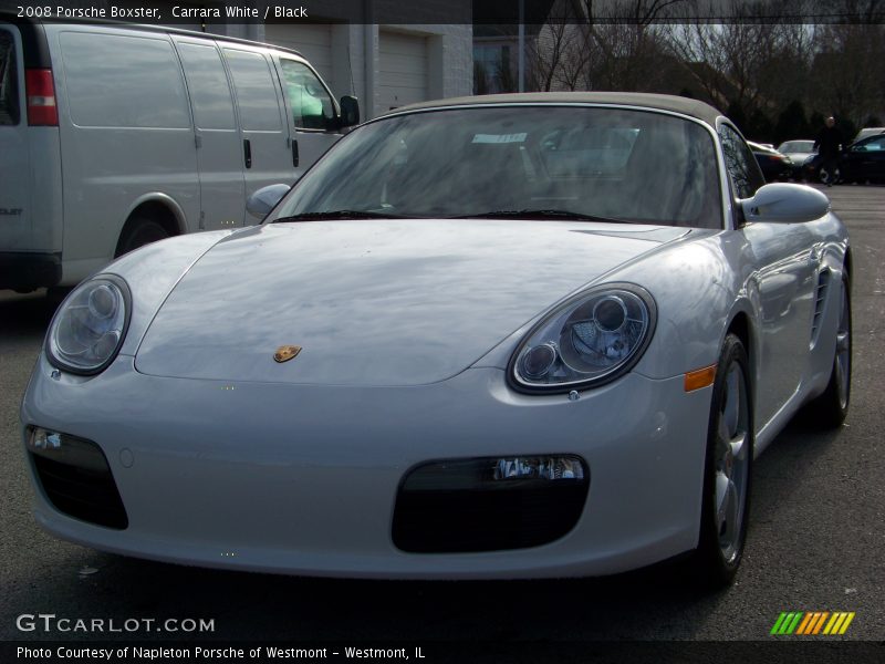 Carrara White / Black 2008 Porsche Boxster