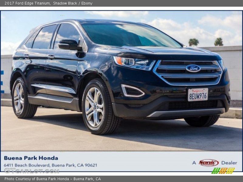 Shadow Black / Ebony 2017 Ford Edge Titanium