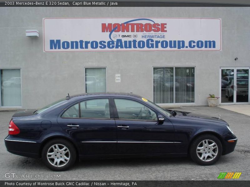 Capri Blue Metallic / Java 2003 Mercedes-Benz E 320 Sedan
