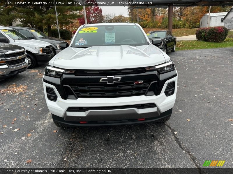 Summit White / Jet Black/Adrenaline Red 2023 Chevrolet Colorado Z71 Crew Cab 4x4