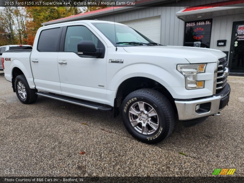 Oxford White / Medium Earth Gray 2015 Ford F150 XLT SuperCrew 4x4