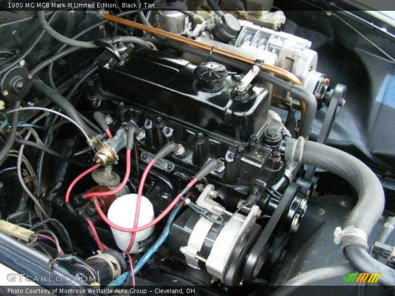  1980 MGB Mark III Limited Edition Engine - 1.8 Liter OHV 8-Valve 4 Cylinder