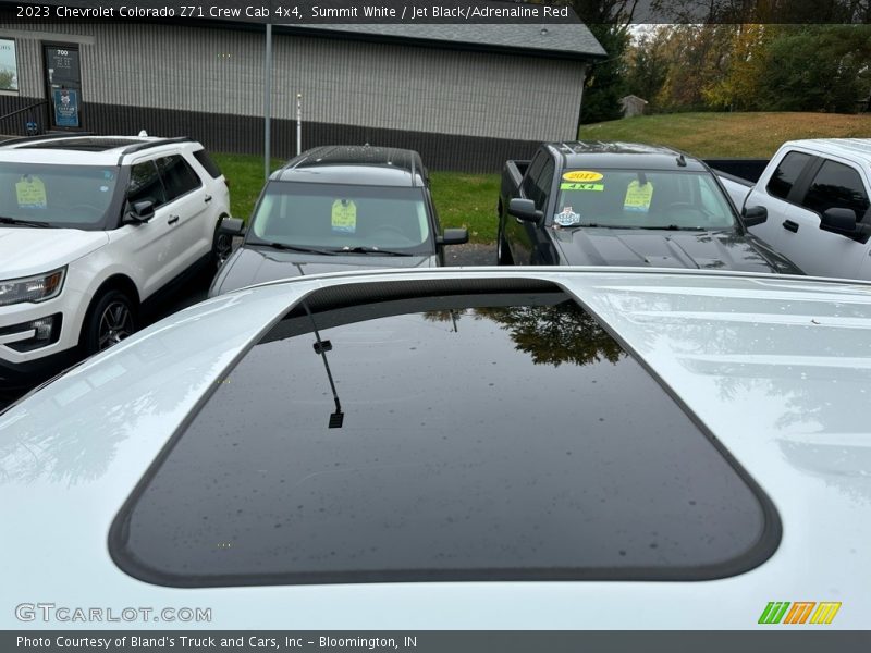 Summit White / Jet Black/Adrenaline Red 2023 Chevrolet Colorado Z71 Crew Cab 4x4