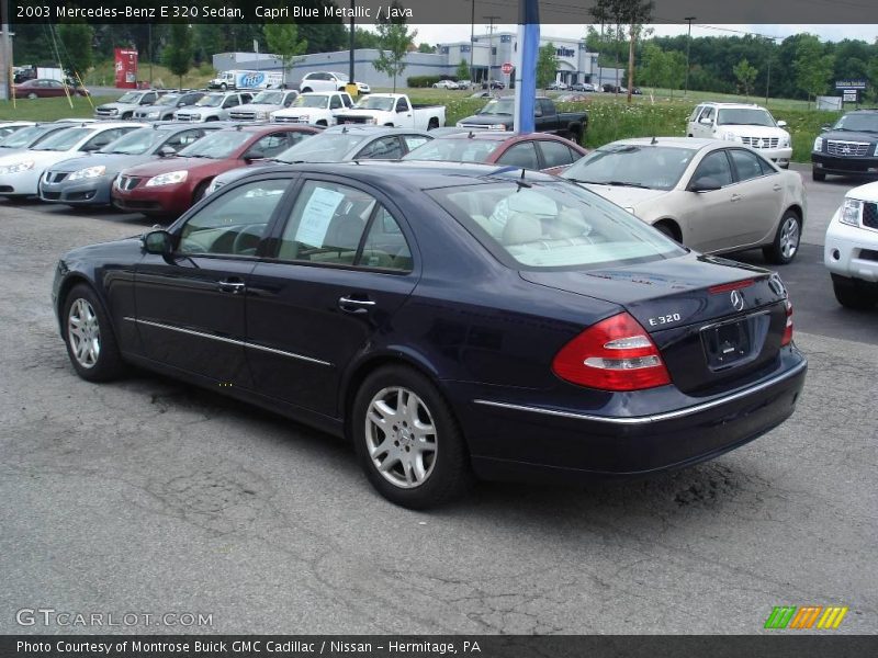 Capri Blue Metallic / Java 2003 Mercedes-Benz E 320 Sedan
