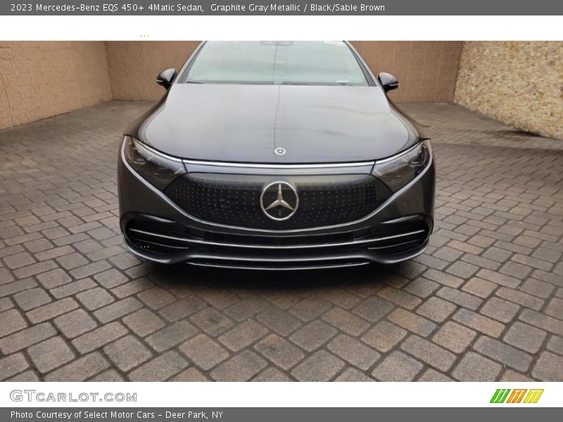 Graphite Gray Metallic / Black/Sable Brown 2023 Mercedes-Benz EQS 450+ 4Matic Sedan