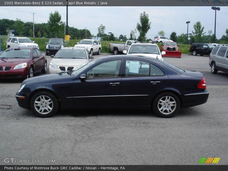 Capri Blue Metallic / Java 2003 Mercedes-Benz E 320 Sedan
