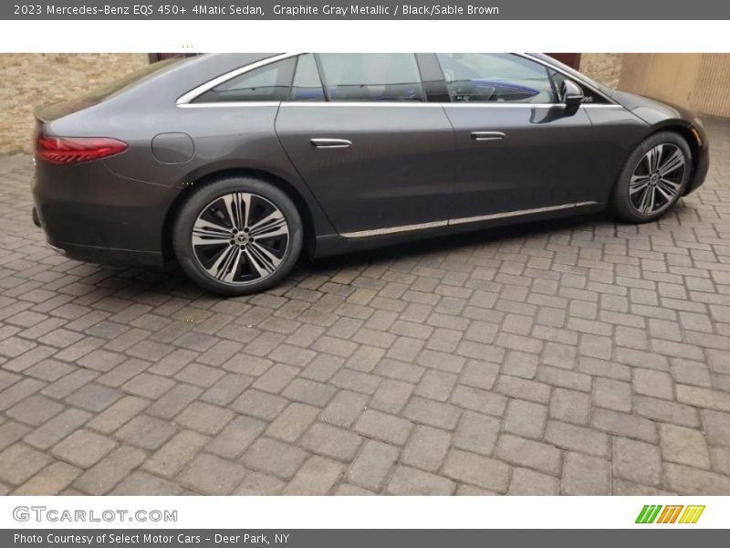 Graphite Gray Metallic / Black/Sable Brown 2023 Mercedes-Benz EQS 450+ 4Matic Sedan