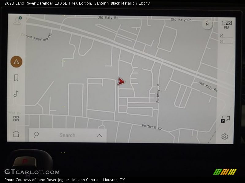 Navigation of 2023 Defender 130 SE TReK Edition