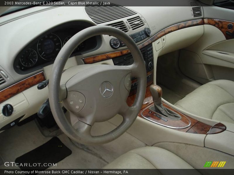 Capri Blue Metallic / Java 2003 Mercedes-Benz E 320 Sedan
