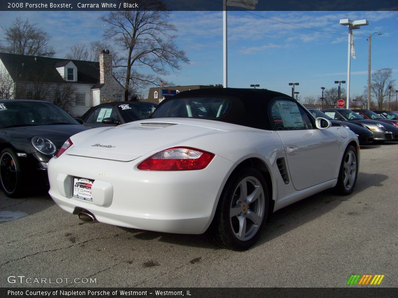 Carrara White / Black 2008 Porsche Boxster