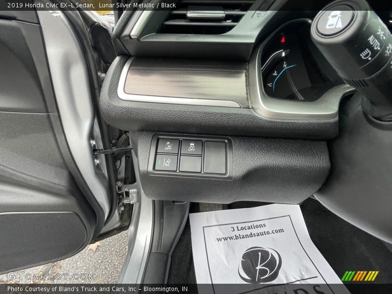 Lunar Silver Metallic / Black 2019 Honda Civic EX-L Sedan