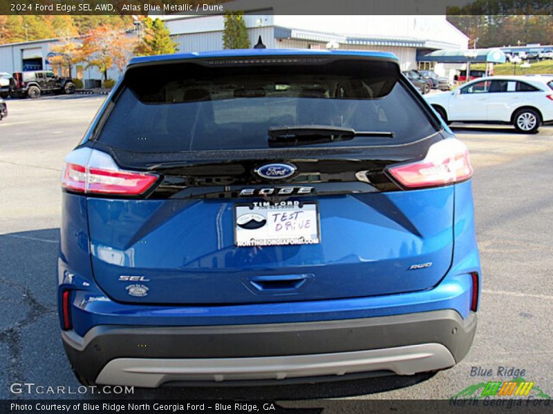 Atlas Blue Metallic / Dune 2024 Ford Edge SEL AWD