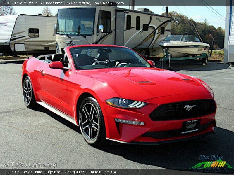 Race Red / Ebony 2021 Ford Mustang EcoBoost Premium Convertible