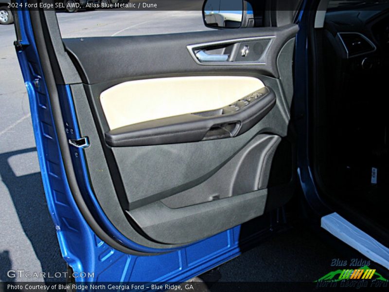 Atlas Blue Metallic / Dune 2024 Ford Edge SEL AWD
