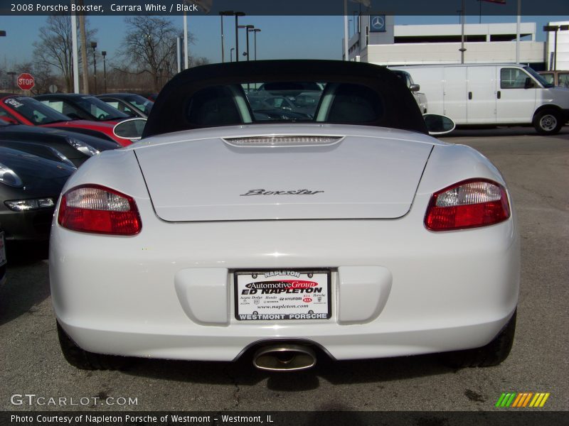 Carrara White / Black 2008 Porsche Boxster