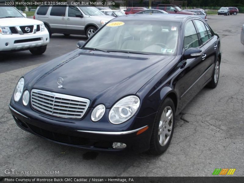Capri Blue Metallic / Java 2003 Mercedes-Benz E 320 Sedan