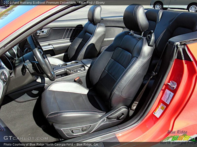 Front Seat of 2021 Mustang EcoBoost Premium Convertible