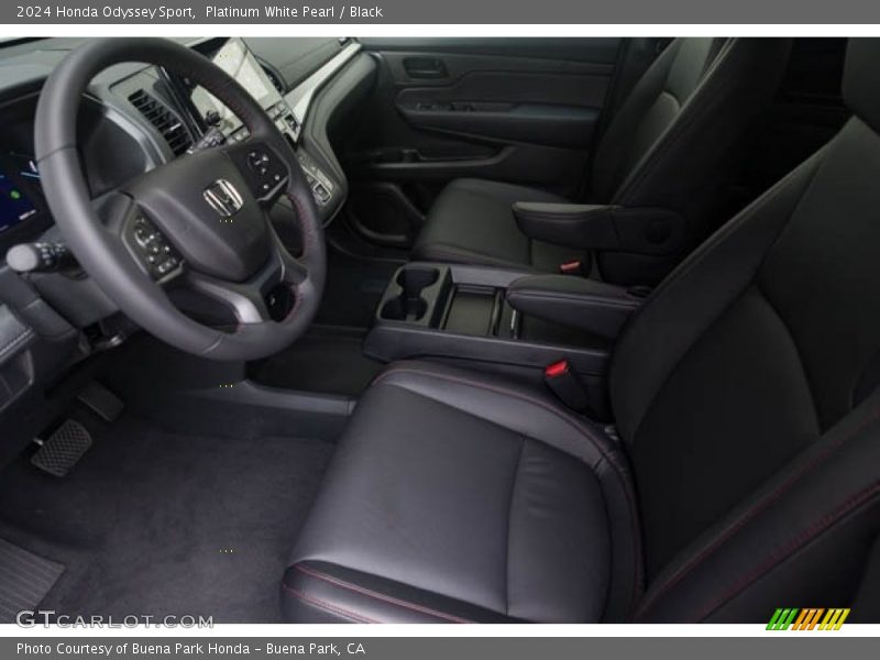 Platinum White Pearl / Black 2024 Honda Odyssey Sport