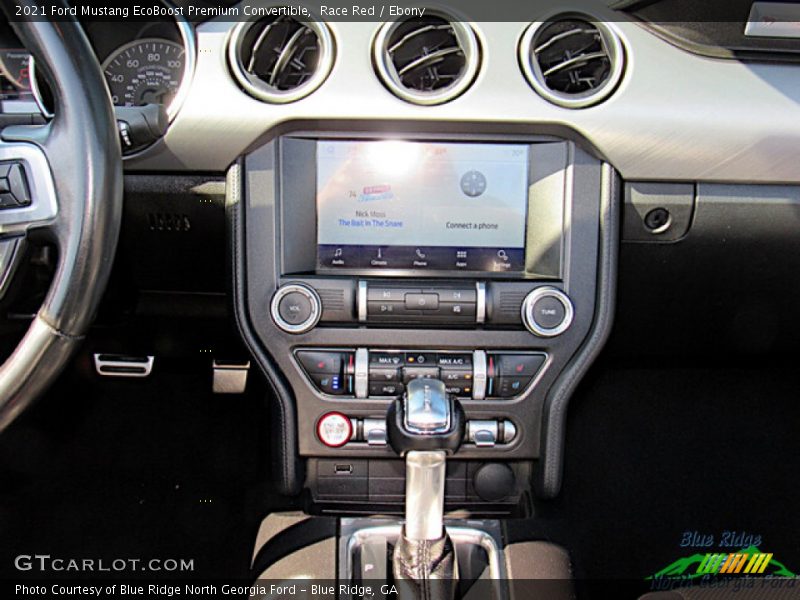 Controls of 2021 Mustang EcoBoost Premium Convertible