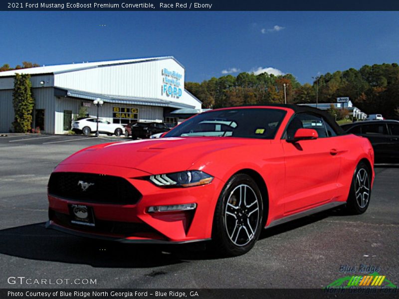 Race Red / Ebony 2021 Ford Mustang EcoBoost Premium Convertible