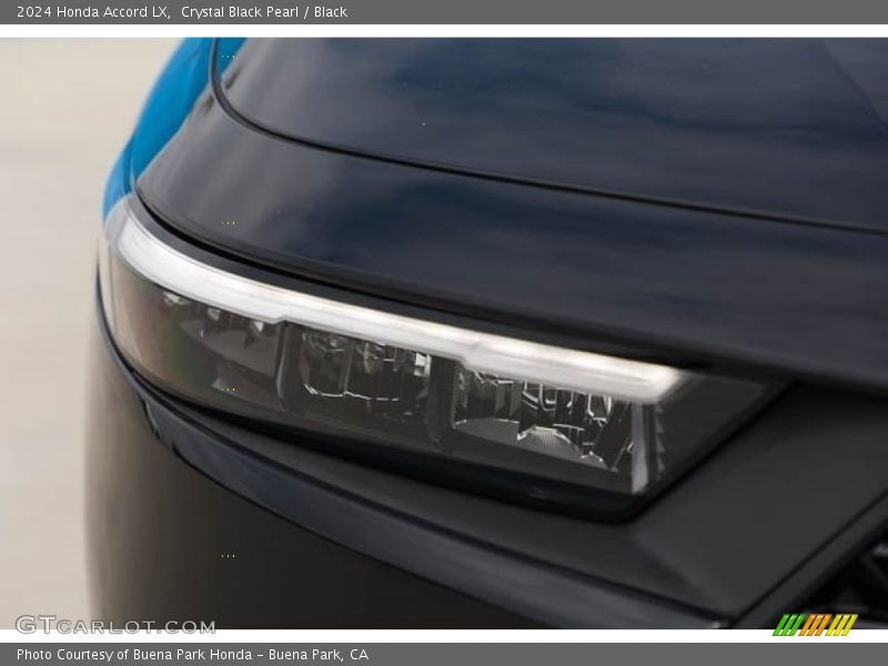Crystal Black Pearl / Black 2024 Honda Accord LX