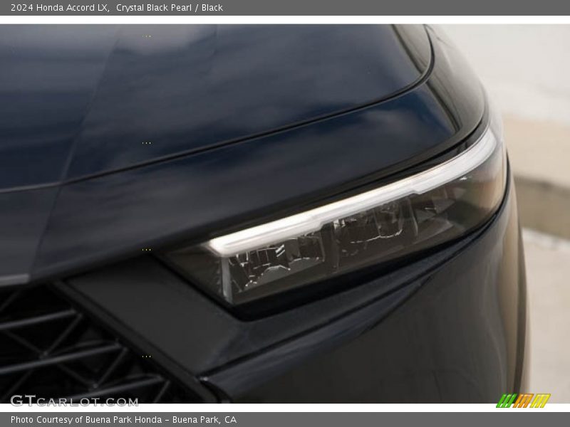Crystal Black Pearl / Black 2024 Honda Accord LX
