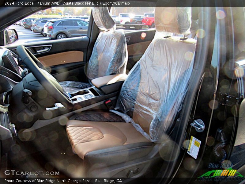  2024 Edge Titanium AWD Ebony/Carmelo Interior
