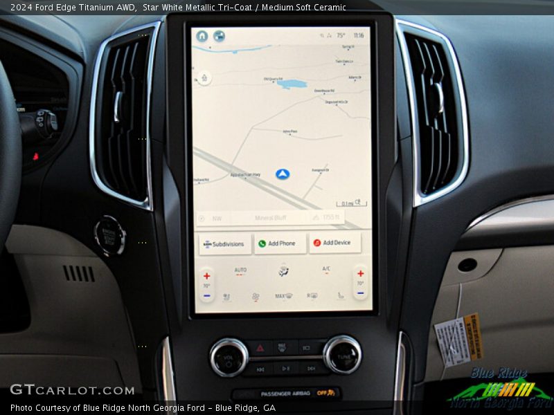 Controls of 2024 Edge Titanium AWD