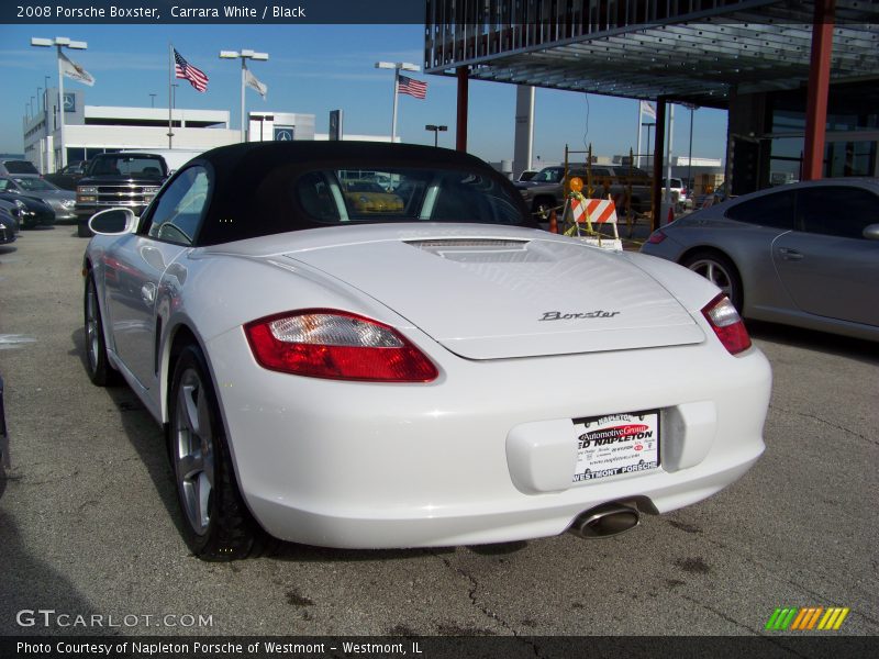 Carrara White / Black 2008 Porsche Boxster