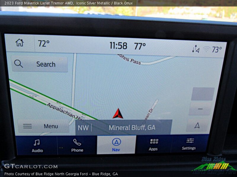 Navigation of 2023 Maverick Lariat Tremor AWD